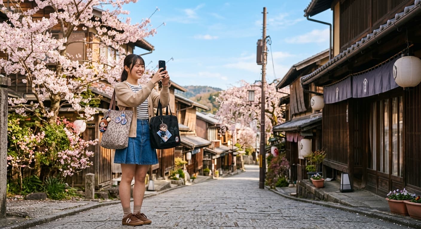 聖地巡礼を楽しむ人